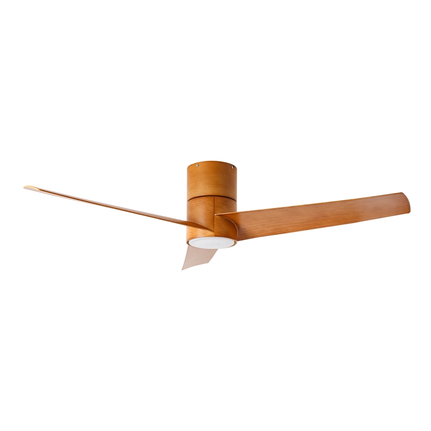 ZEVENTI - LED lubinis ventiliatorius BARROSA LED/18W/230V 3000/4000/6000K Wi-Fi Tuya ruda + nuotolinio valdymo pultas