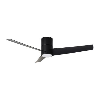 ZEVENTI - LED lubinis ventiliatorius BARROSA LED/18W/230V 3000/4000/6000K Wi-Fi Tuya juoda + nuotolinio valdymo pultas