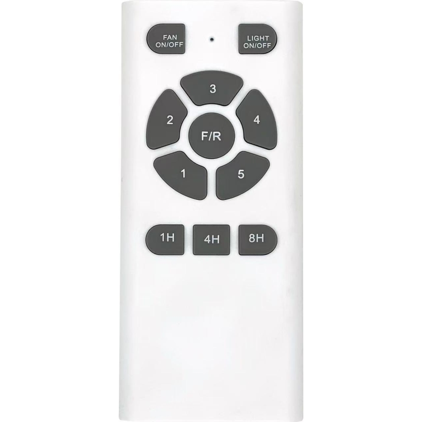 ZEVENTI - LED lubinis ventiliatorius LUCCA LED/18W/230V 3000/4000/6000K Wi-Fi Tuya rudas + nuotolinis valdymas