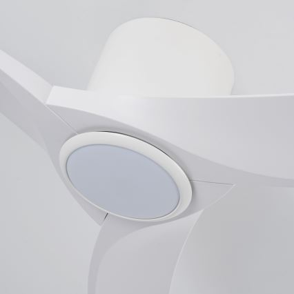 ZEVENTI - dimeriuojamas LED lubinis ventiliatorius ORBITO LED/24W/230V 3000/4000/6000K Wi-Fi Tuya baltas + nuotolinis valdymas