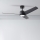ZEVENTI - LED lubinis ventiliatorius ORVIETO LED/18W/230V 3000-6000K Wi-Fi Tuya juodas + nuotolinio valdymo pultas