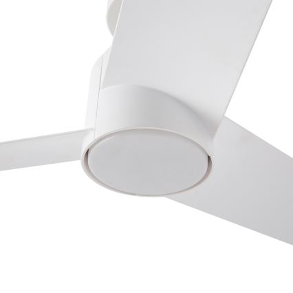 ZEVENTI - LED lubinis ventiliatorius ORVIETO LED/18W/230V 3000/4000/6000K Wi-Fi Tuya balta + su nuotoliniu pulteliu