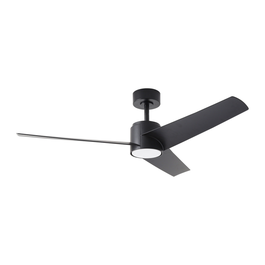 ZEVENTI - LED Reguliuojamas lubinis ventiliatorius ORVIETO LED/18W/230V 3000-6000K Wi-Fi Tuya juoda + nuotolinio valdymo pultas