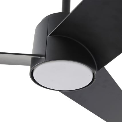 ZEVENTI - LED Reguliuojamas lubinis ventiliatorius ORVIETO LED/18W/230V 3000-6000K Wi-Fi Tuya juoda + nuotolinio valdymo pultas