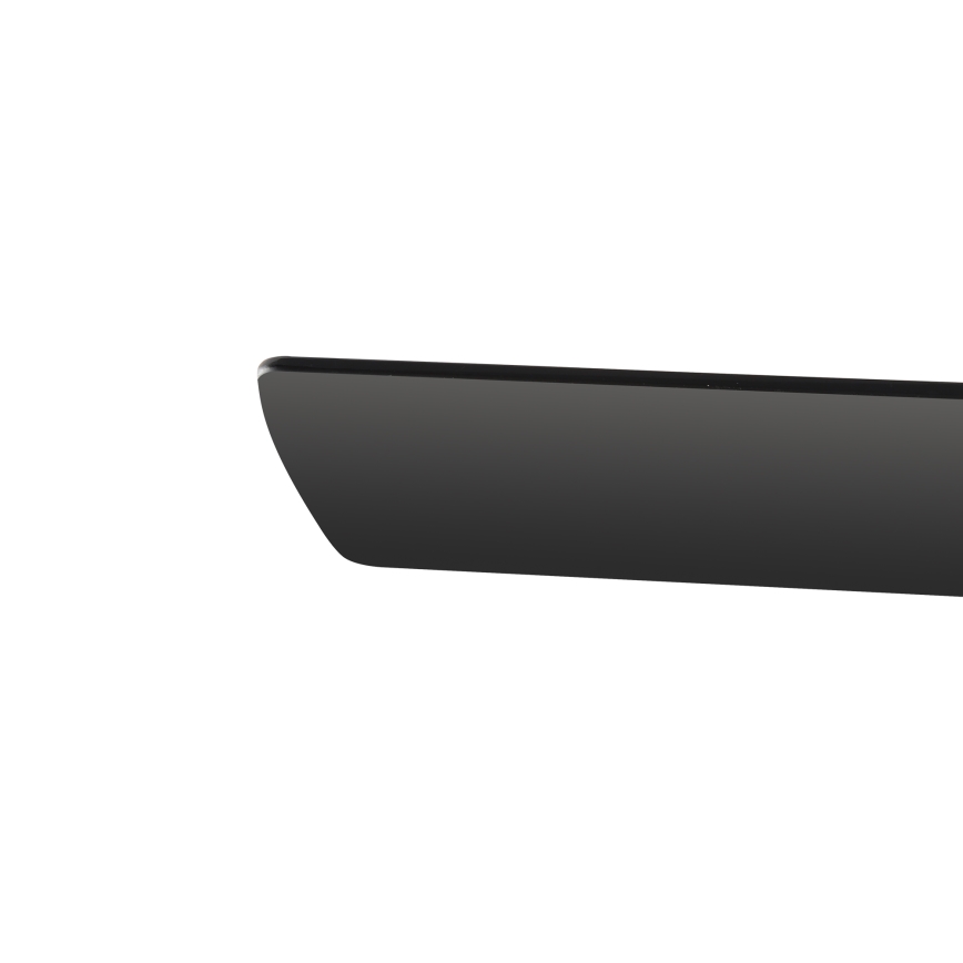ZEVENTI - LED lubinis ventiliatorius ORVIETO LED/18W/230V 3000-6000K Wi-Fi Tuya juodas + nuotolinio valdymo pultas