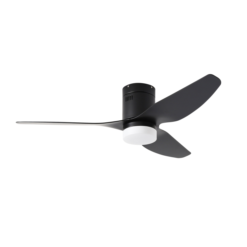 ZEVENTI - LED Reguliuojamas lubinis ventiliatorius PADUA LED/18W/230V 3000-6000K Wi-Fi Tuya juoda + nuotolinio valdymo pultas