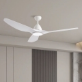 ZEVENTI - LED lubinis ventiliatorius URBINO LED/20W/230V 3000-6000K Wi-Fi Tuya baltas + nuotolinis valdymas