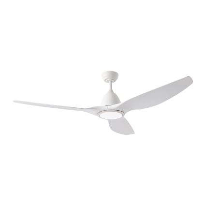 ZEVENTI - LED Reguliuojamas lubinis ventiliatorius URBINO LED/20W/230V 3000-6000K Wi-Fi Tuya balta + nuotolinio valdymo pultas