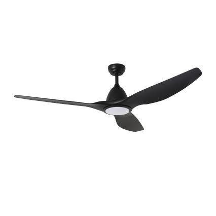 ZEVENTI - LED Reguliuojamas lubinis ventiliatorius URBINO LED/20W/230V 3000-6000K Wi-Fi Tuya juoda + nuotolinio valdymo pultas
