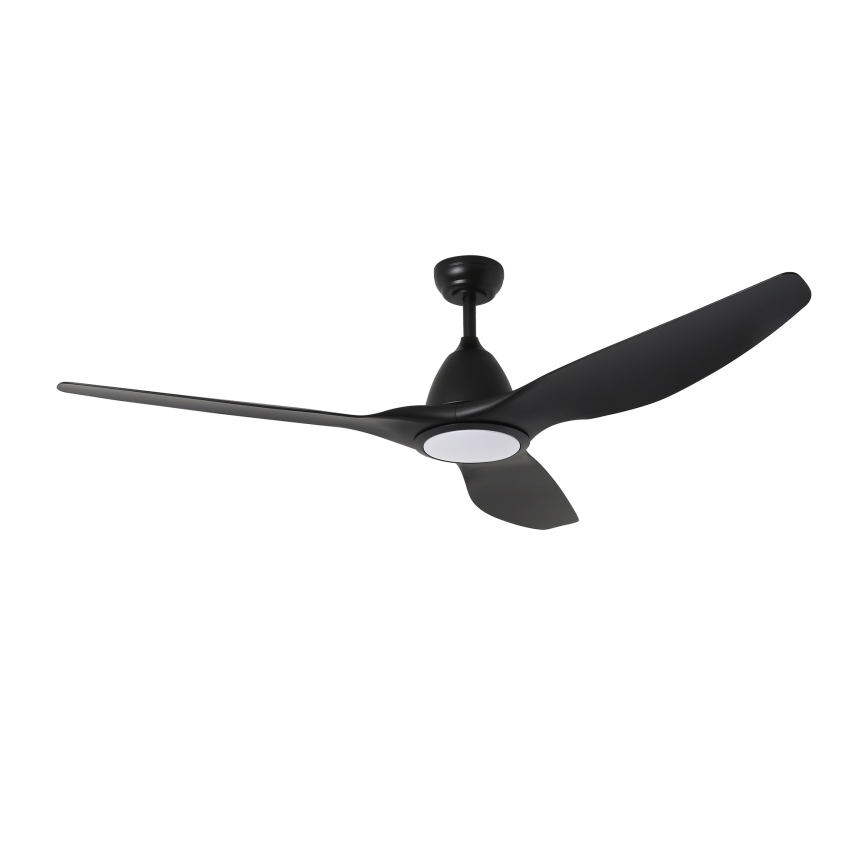 ZEVENTI - LED Reguliuojamas lubinis ventiliatorius URBINO LED/20W/230V 3000-6000K Wi-Fi Tuya juoda + nuotolinio valdymo pultas