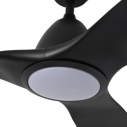 ZEVENTI - LED Reguliuojamas lubinis ventiliatorius URBINO LED/20W/230V 3000-6000K Wi-Fi Tuya juoda + nuotolinio valdymo pultas