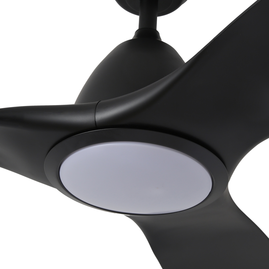 ZEVENTI - LED Reguliuojamas lubinis ventiliatorius URBINO LED/20W/230V 3000-6000K Wi-Fi Tuya juoda + nuotolinio valdymo pultas