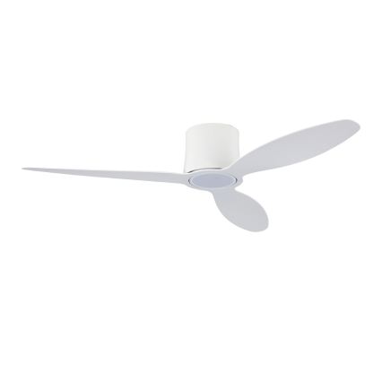 ZEVENTI - LED reguliuojamas lubinis ventiliatorius VENTORA LED/24W/230V 3000/4000/6000K Wi-Fi Tuya balta + nuotolinis valdymas