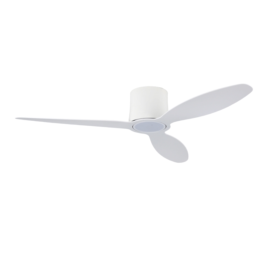 ZEVENTI - LED reguliuojamas lubinis ventiliatorius VENTORA LED/24W/230V 3000/4000/6000K Wi-Fi Tuya balta + nuotolinis valdymas