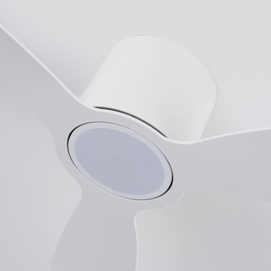 ZEVENTI - LED reguliuojamas lubinis ventiliatorius VENTORA LED/24W/230V 3000/4000/6000K Wi-Fi Tuya balta + nuotolinis valdymas
