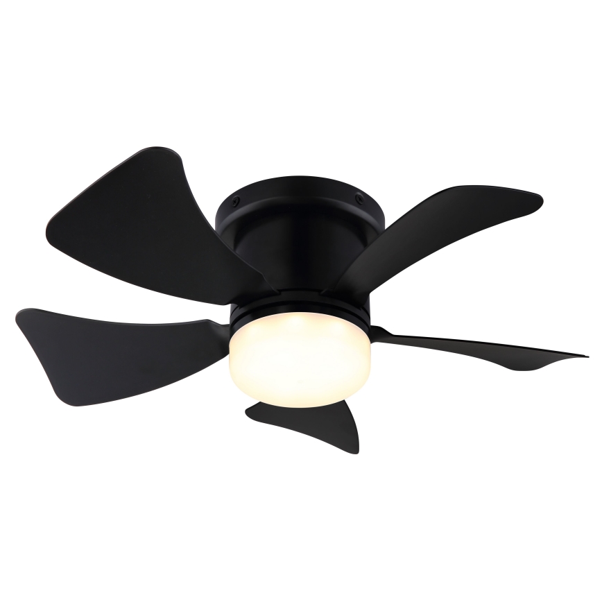 ZEVENTI - LED Reguliuojamas lubinis ventiliatorius MUNDAKA LED/10W/230V 3000-6500K juoda + nuotolinio valdymo pultas