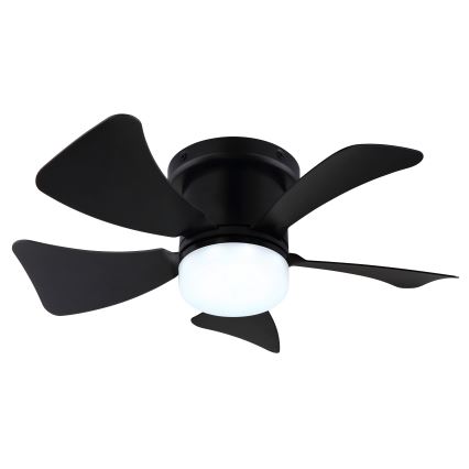 ZEVENTI - LED Reguliuojamas lubinis ventiliatorius MUNDAKA LED/10W/230V 3000-6500K juoda + nuotolinio valdymo pultas