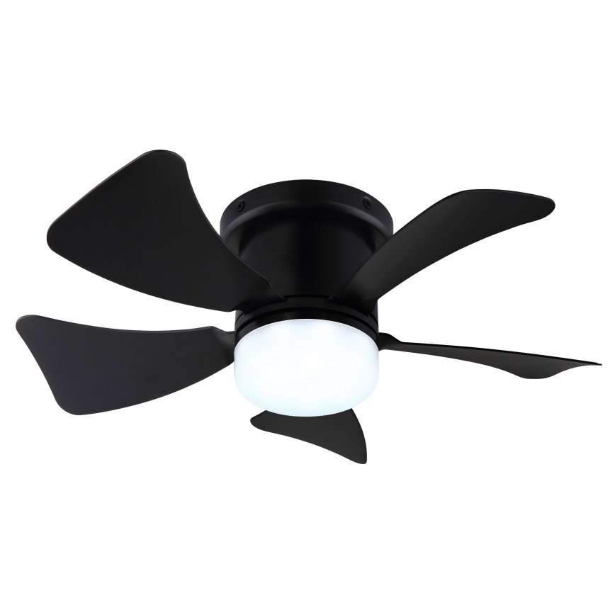 ZEVENTI - LED Reguliuojamas lubinis ventiliatorius MUNDAKA LED/10W/230V 3000-6500K juoda + nuotolinio valdymo pultas