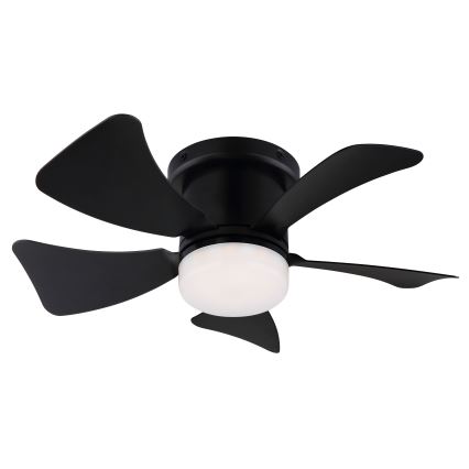 ZEVENTI - LED Reguliuojamas lubinis ventiliatorius MUNDAKA LED/10W/230V 3000-6500K juoda + nuotolinio valdymo pultas