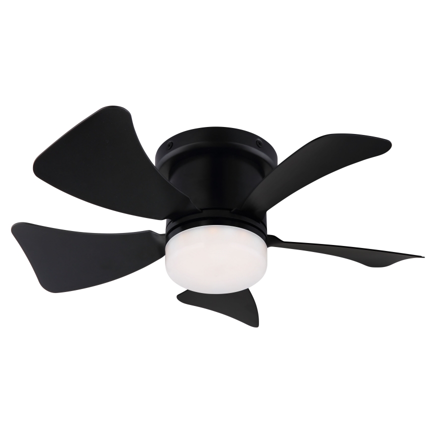 ZEVENTI - LED Reguliuojamas lubinis ventiliatorius MUNDAKA LED/10W/230V 3000-6500K juoda + nuotolinio valdymo pultas