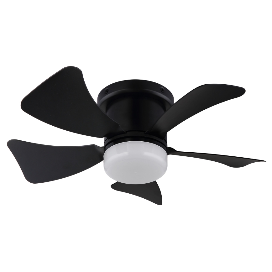 ZEVENTI - LED Reguliuojamas lubinis ventiliatorius MUNDAKA LED/10W/230V 3000-6500K juoda + nuotolinio valdymo pultas