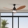 ZEVENTI - LED Reguliuojamas lubinis ventiliatorius MURO LED/18W/230V 3000-6000K Wi-Fi Tuya juoda + nuotolinio valdymo pultas