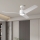 ZEVENTI - LED Reguliuojamas lubinis ventiliatorius ORVIETO LED/18W/230V 3000-6000K Wi-Fi Tuya balta + nuotolinio valdymo pultas
