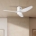 ZEVENTI - LED Reguliuojamas lubinis ventiliatorius PADUA LED/18W/230V 3000-6000K Wi-Fi Tuya balta + nuotolinio valdymo pultas