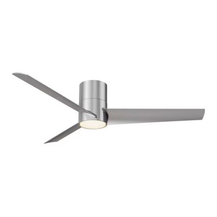 ZEVENTI - LED Lubinis ventiliatorius BARROSA LED/18W/230V 3000/4000/6000K Wi-Fi Tuya matinio chromo + su nuotoliniu valdymu