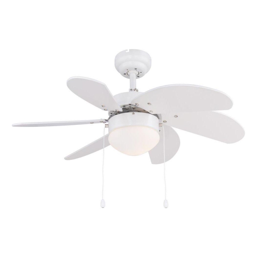 ZEVENTI - Lubinis ventiliatorius FAMARA 1xE14/60W/230V balta