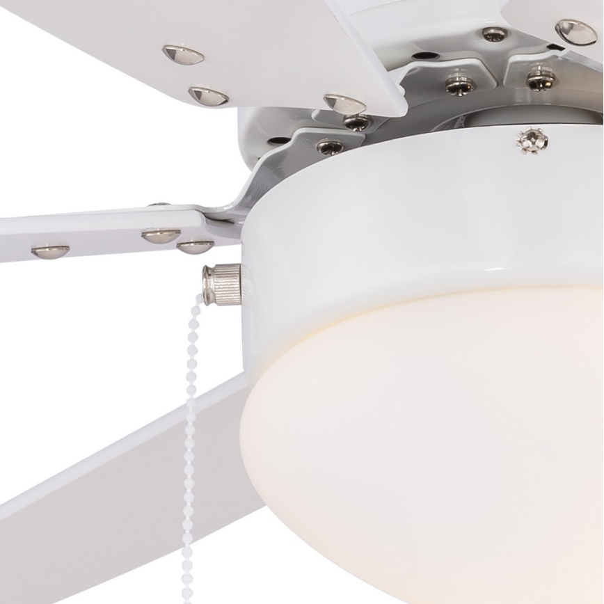 ZEVENTI - Lubinis ventiliatorius FAMARA 1xE14/60W/230V balta