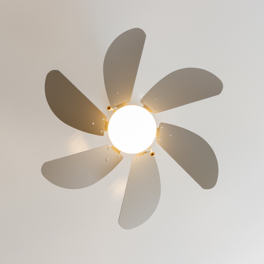 ZEVENTI - Lubinis ventiliatorius FAMARA 1xE14/60W/230V pilka