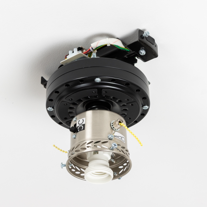 ZEVENTI - Lubinis ventiliatorius GALDANA 1xE27/60W/230V pilka/balta