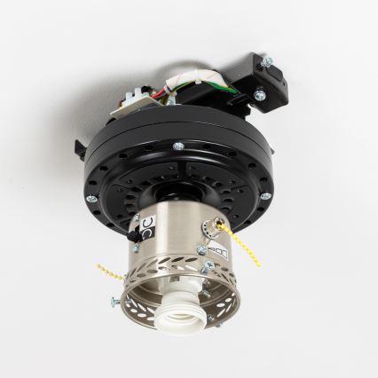 ZEVENTI - Lubinis ventiliatorius GALDANA 1xE27/60W/230V ruda/smėlio spalva