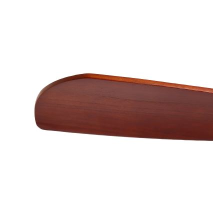 ZEVENTI - Lubinis ventiliatorius LIONI Wi-Fi Tuya matinio chromo/ąžuolo apdaila + nuotolinis valdymas