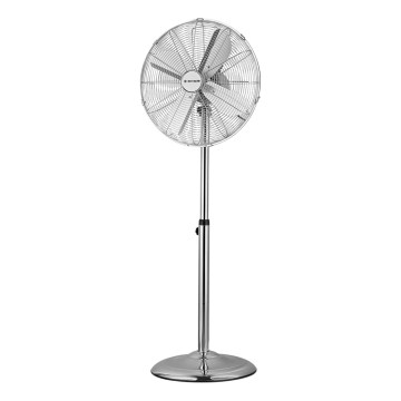 ZEVENTI - Pastatomas ventiliatorius FLOW 50W/230V 125 cm blizgus chromas