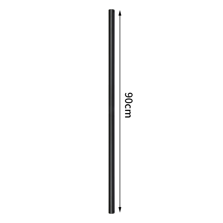 ZEVENTI - Prailginimo stulpas 90 cm juoda