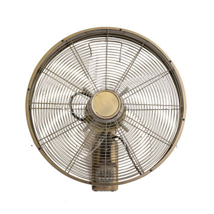 ZEVENTI - Sieninis ventiliatorius FANNY 50W/230V bronzinis + nuotolinis valdymas