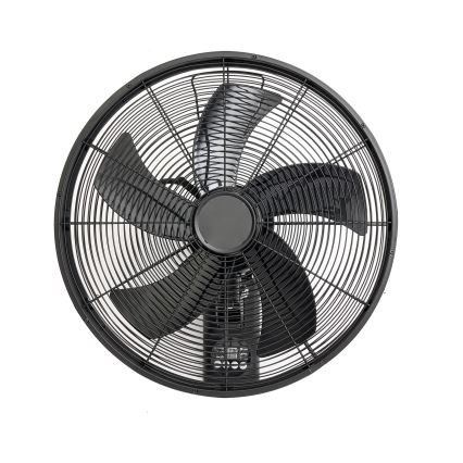 ZEVENTI - sieninis ventiliatorius FANNY 50W/230V juodas + su nuotoliniu pulteliu
