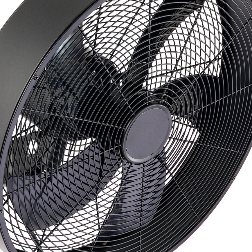 ZEVENTI - sieninis ventiliatorius FANNY 50W/230V juodas + su nuotoliniu pulteliu