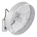 ZEVENTI - Sieninis ventiliatorius FANNY 50W/230V, matinis chromas, su nuotoliniu pultu