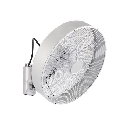 ZEVENTI - Sieninis ventiliatorius FANNY 50W/230V, matinis chromas, su nuotoliniu pultu