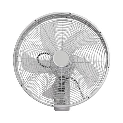 ZEVENTI - Sieninis ventiliatorius FANNY 50W/230V, matinis chromas, su nuotoliniu pultu