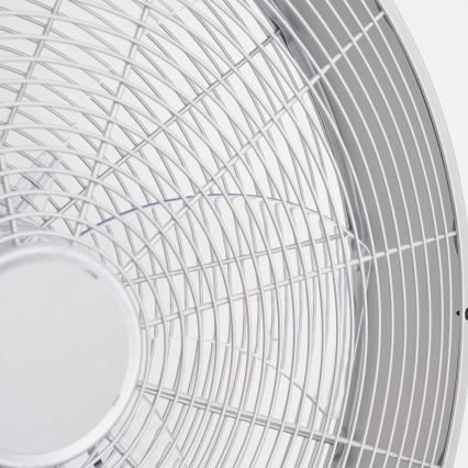 ZEVENTI - Sieninis ventiliatorius FANNY 50W/230V, matinis chromas, su nuotoliniu pultu