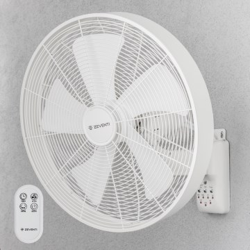ZEVENTI - Sieninis ventiliatorius FREEZE 50 W/230 V Ø 45 cm baltas + nuotolinio valdymo pultas