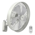ZEVENTI - Sieninis ventiliatorius FREEZE 50W/230V diametras 40 cm balta + nuotolinio valdymo pultas