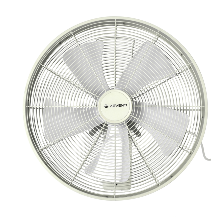 ZEVENTI - Sieninis ventiliatorius FREEZE 50W/230V diametras 40 cm balta + nuotolinio valdymo pultas
