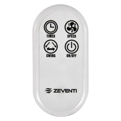 ZEVENTI - Sieninis ventiliatorius FREEZE 50W/230V diametras 40 cm balta + nuotolinio valdymo pultas
