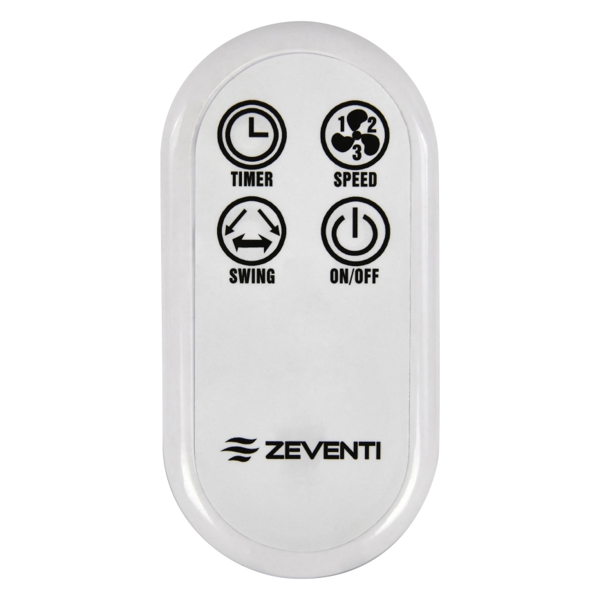 ZEVENTI - Sieninis ventiliatorius FREEZE 50W/230V diametras 40 cm balta + nuotolinio valdymo pultas