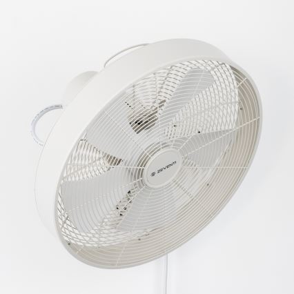 ZEVENTI - Sieninis ventiliatorius FREEZE 50W/230V diametras 40 cm balta + nuotolinio valdymo pultas